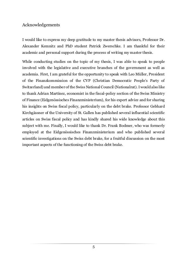 Master thesis mehrzahl