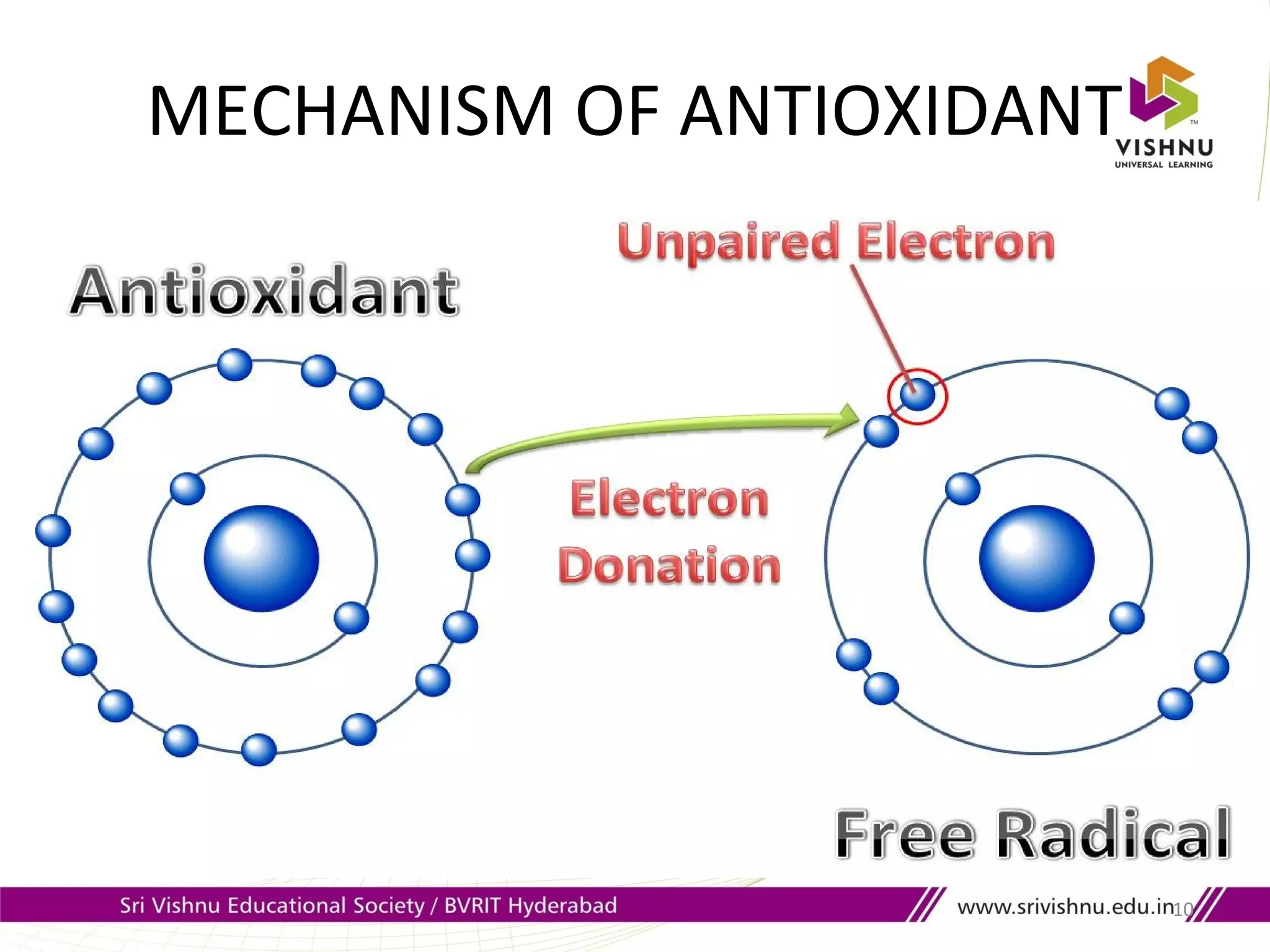MECHANISM OF ANTIOXIDANT
10
 