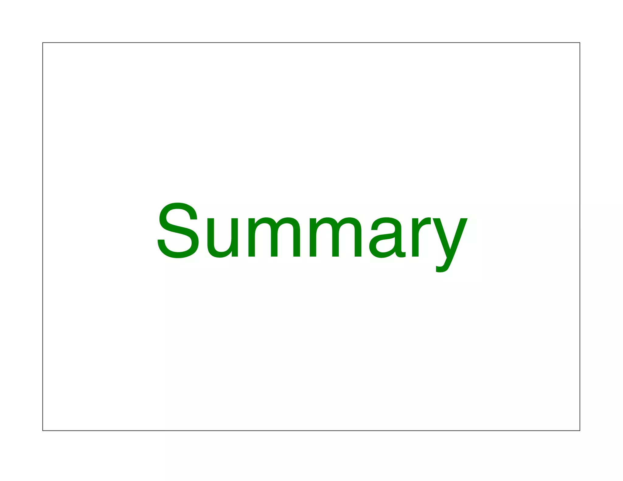 Summary 