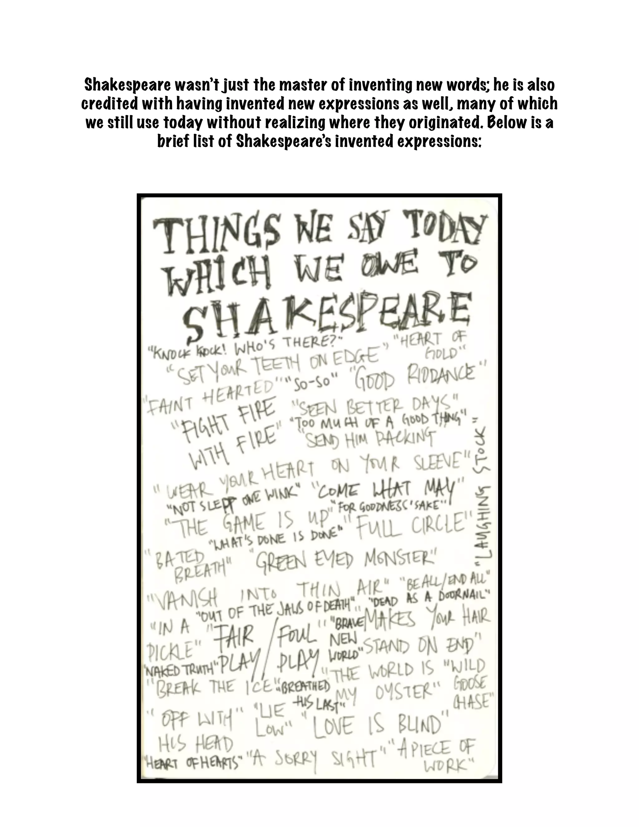 Shakespearean Language Course Pack | PDF
