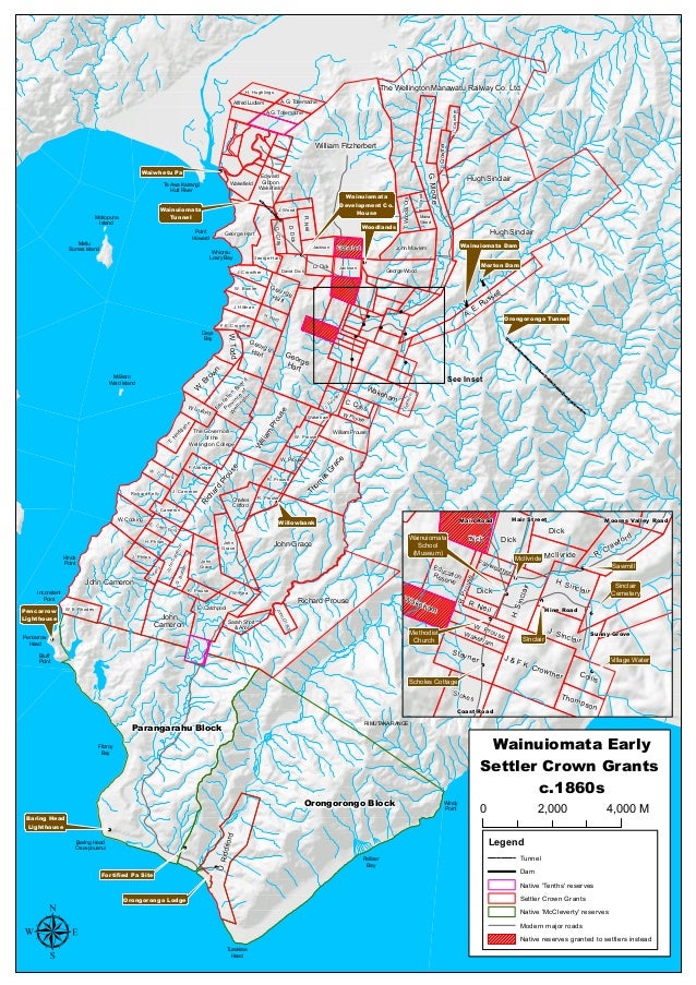 Wainuiomata Crown Grants with sites