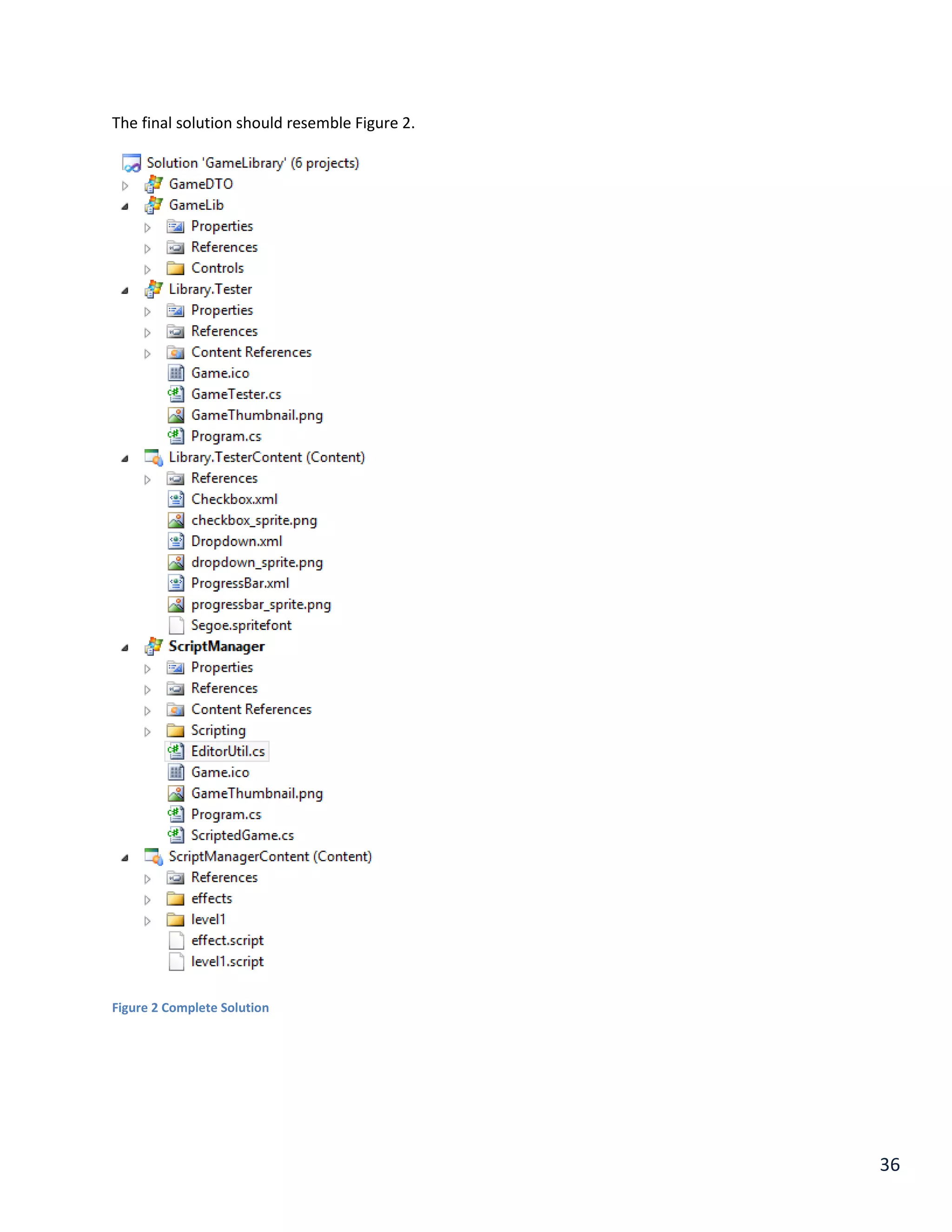 36
The final solution should resemble Figure 2.
Figure 2 Complete Solution
 