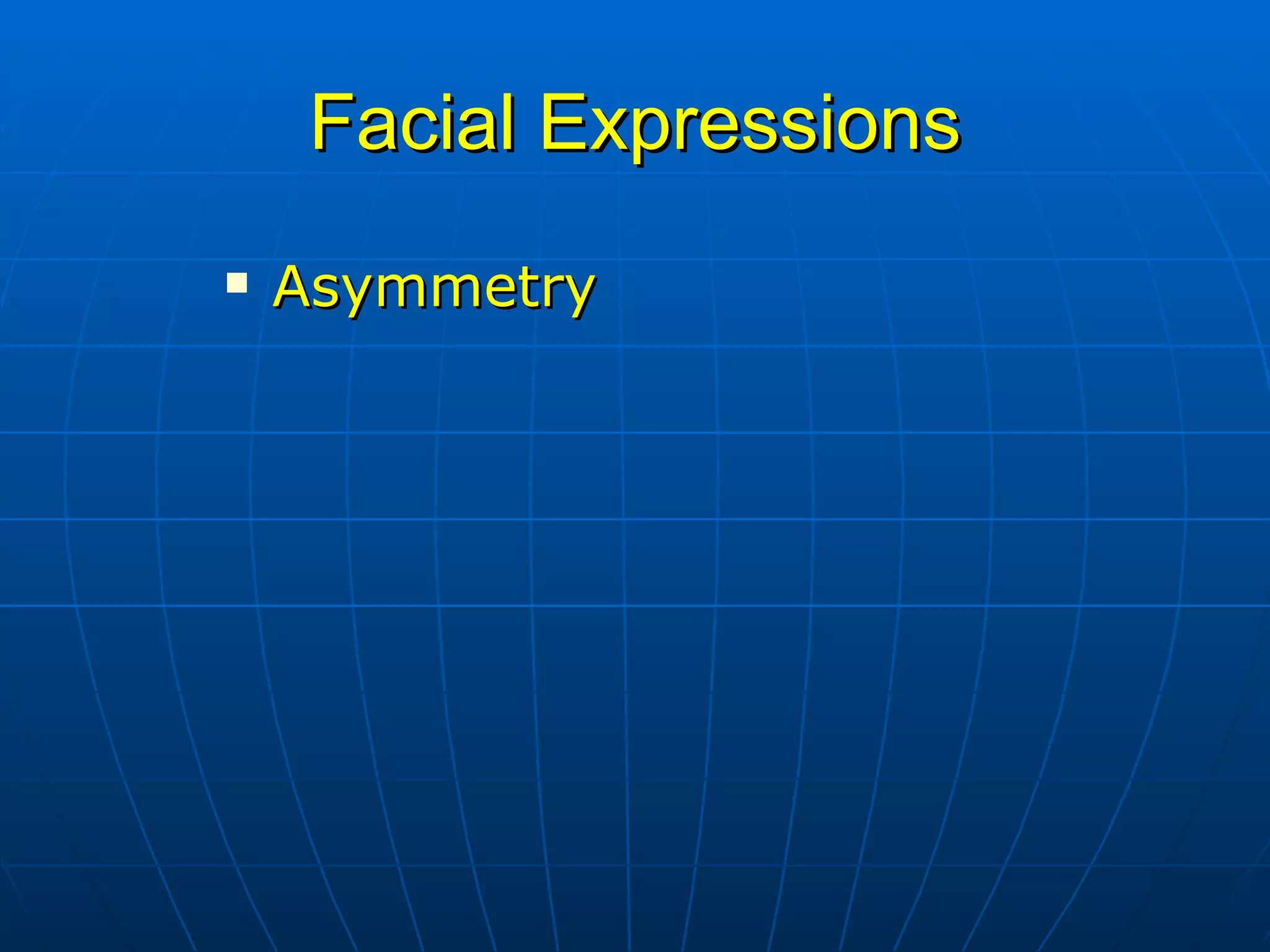 Facial Expressions Asymmetry 