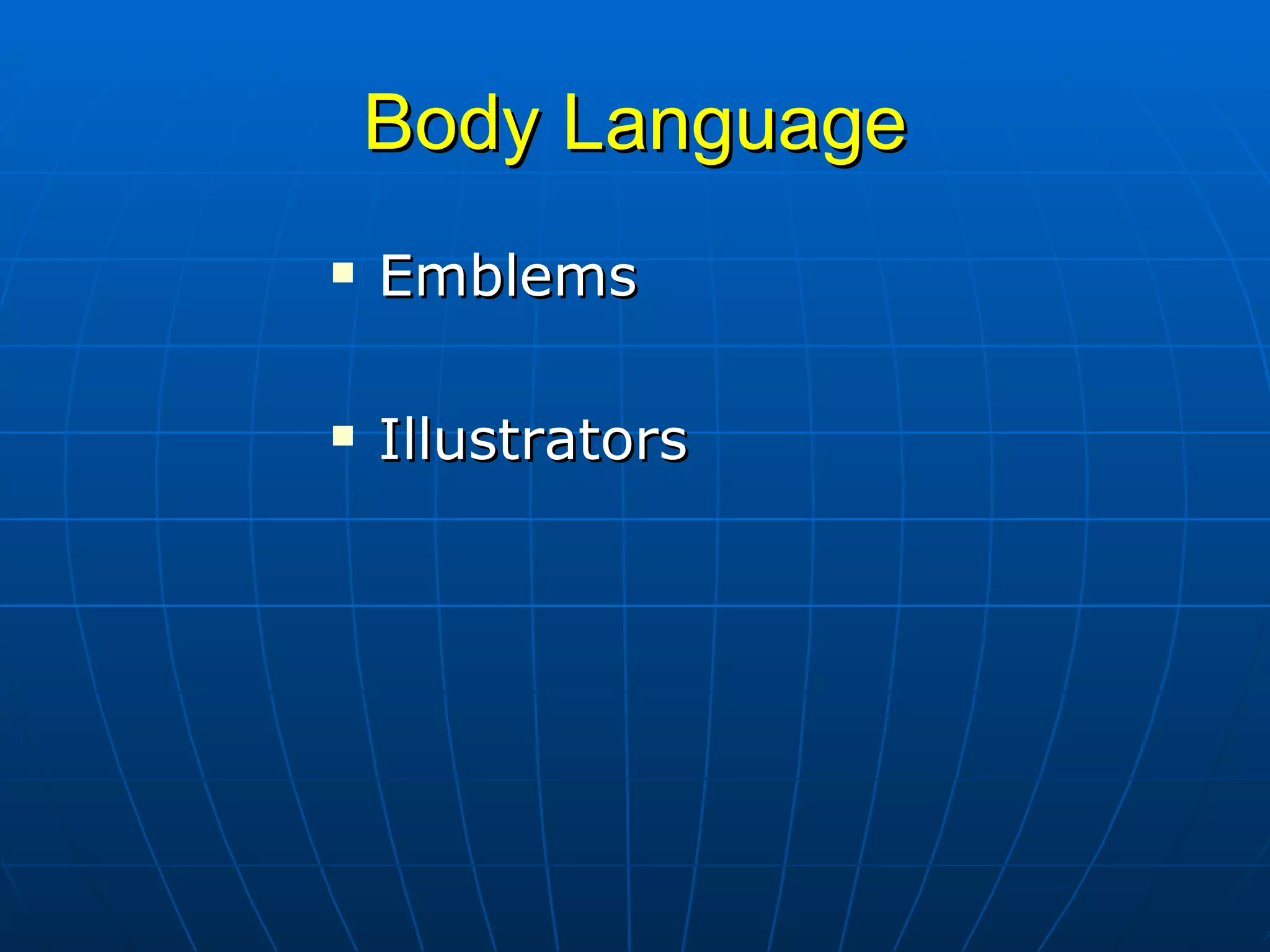 Body Language Emblems Illustrators 