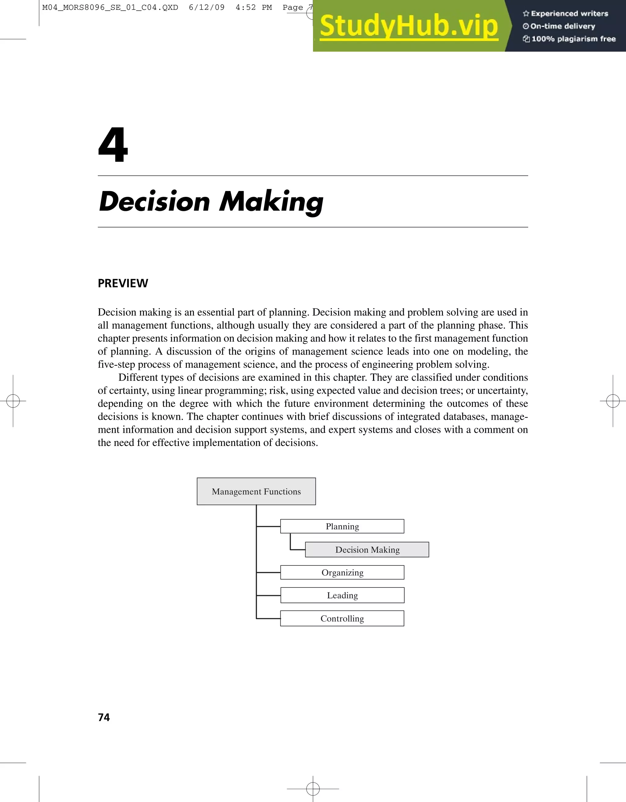 4 Decision Making | PDF
