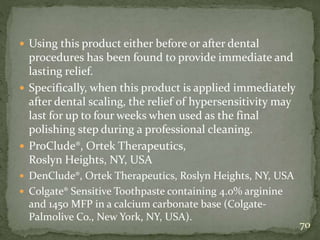 Dentin hypersensitivity | PPTX