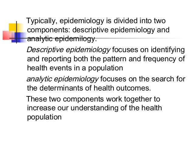 Epidemiology essay