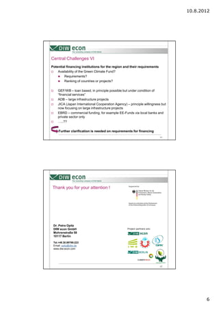 Developing Climate Friendly Economies in Central Asia