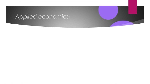 Diagnostic Test Of Applied Economics