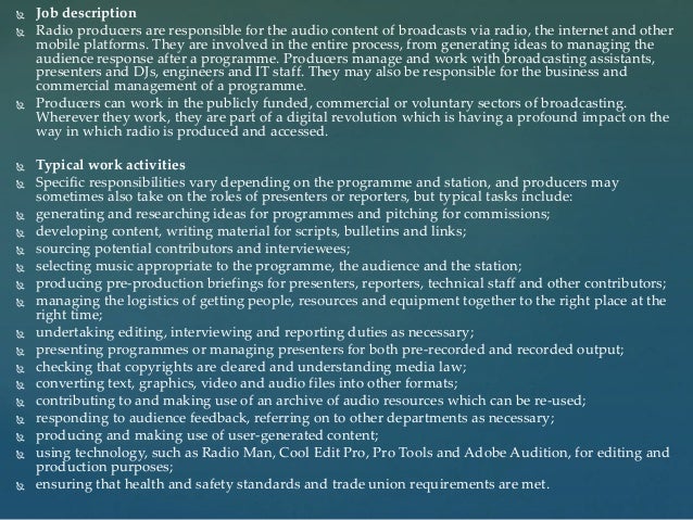 4 Different Jobs In The Media Industry