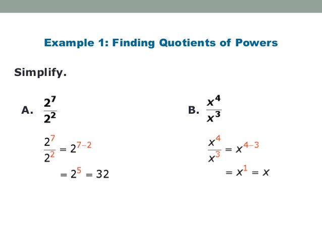 form exponents k division properties of Division of Exponents Properties