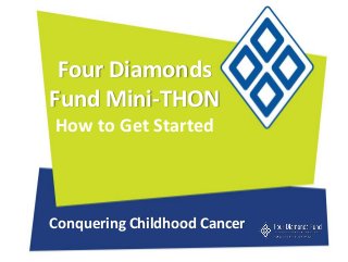 Four Diamonds
Fund Mini-THON
How to Get Started

Conquering Childhood Cancer

 