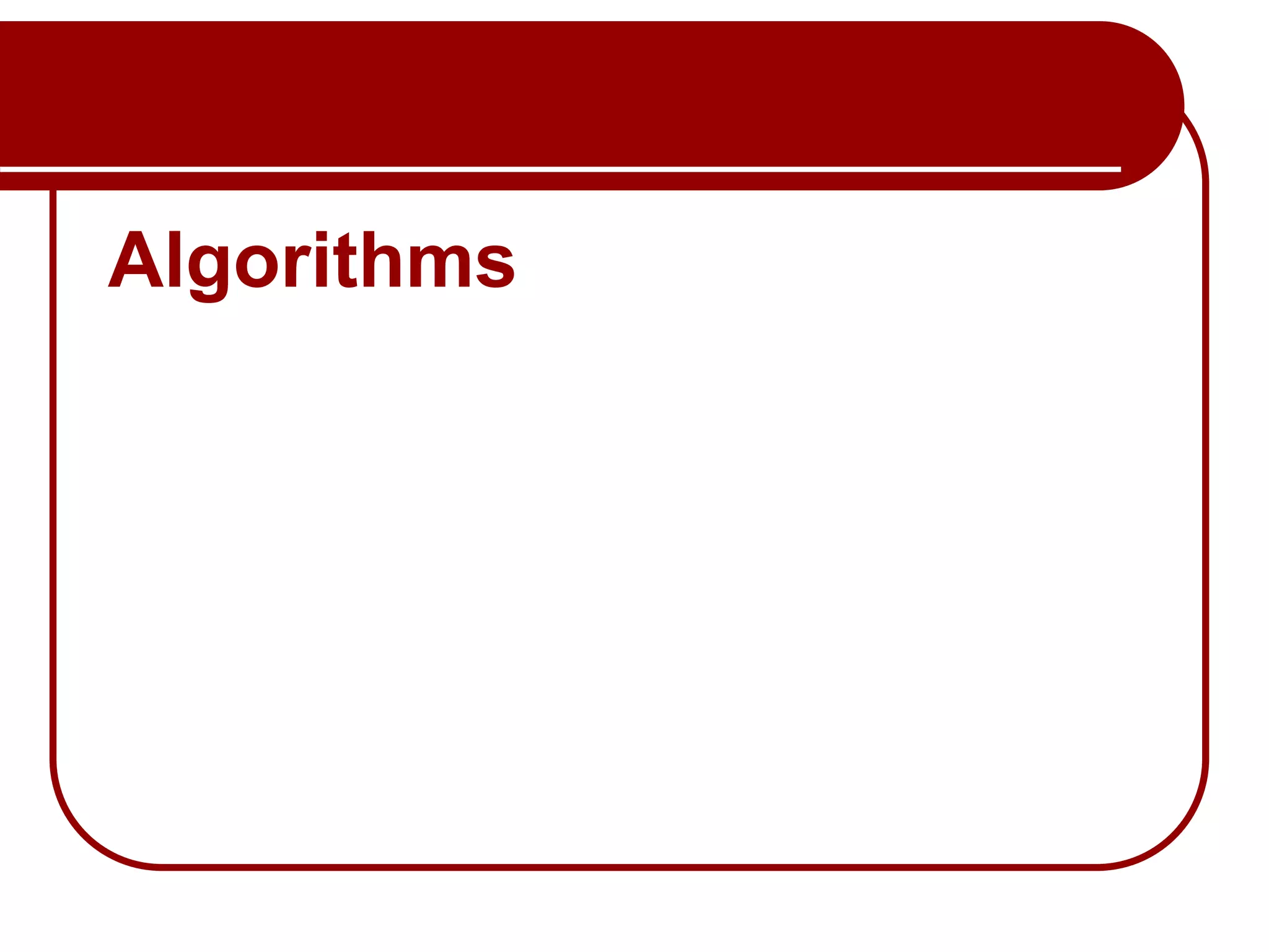 Algorithms
