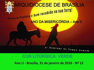 Ano LI - Brasília, 31 de janeiro de 2016 - Nº 12
 