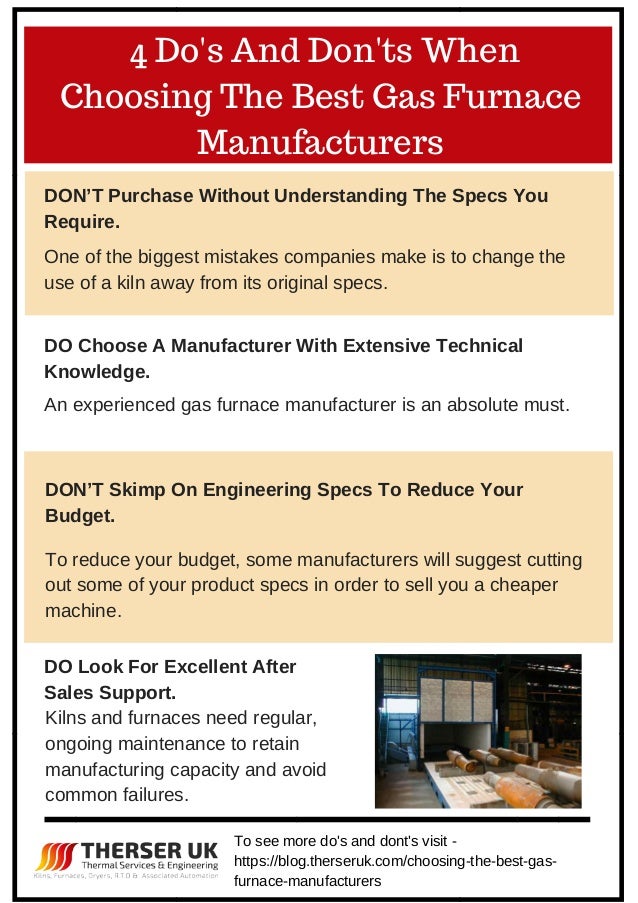 4 Do's and Don'ts When Choosing The Best Gas Furnace Manufacturers