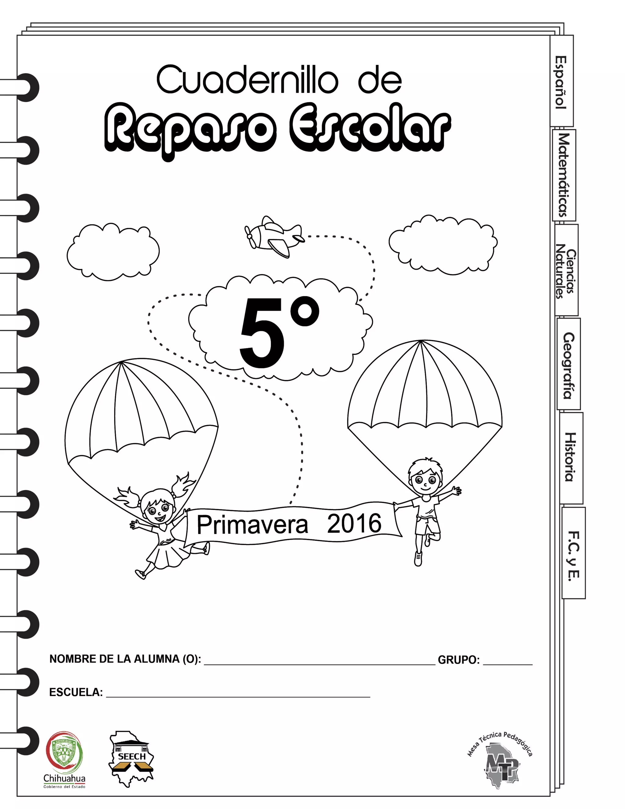 Cuadernillo de repaso escolar 5° grado primaria | PDF