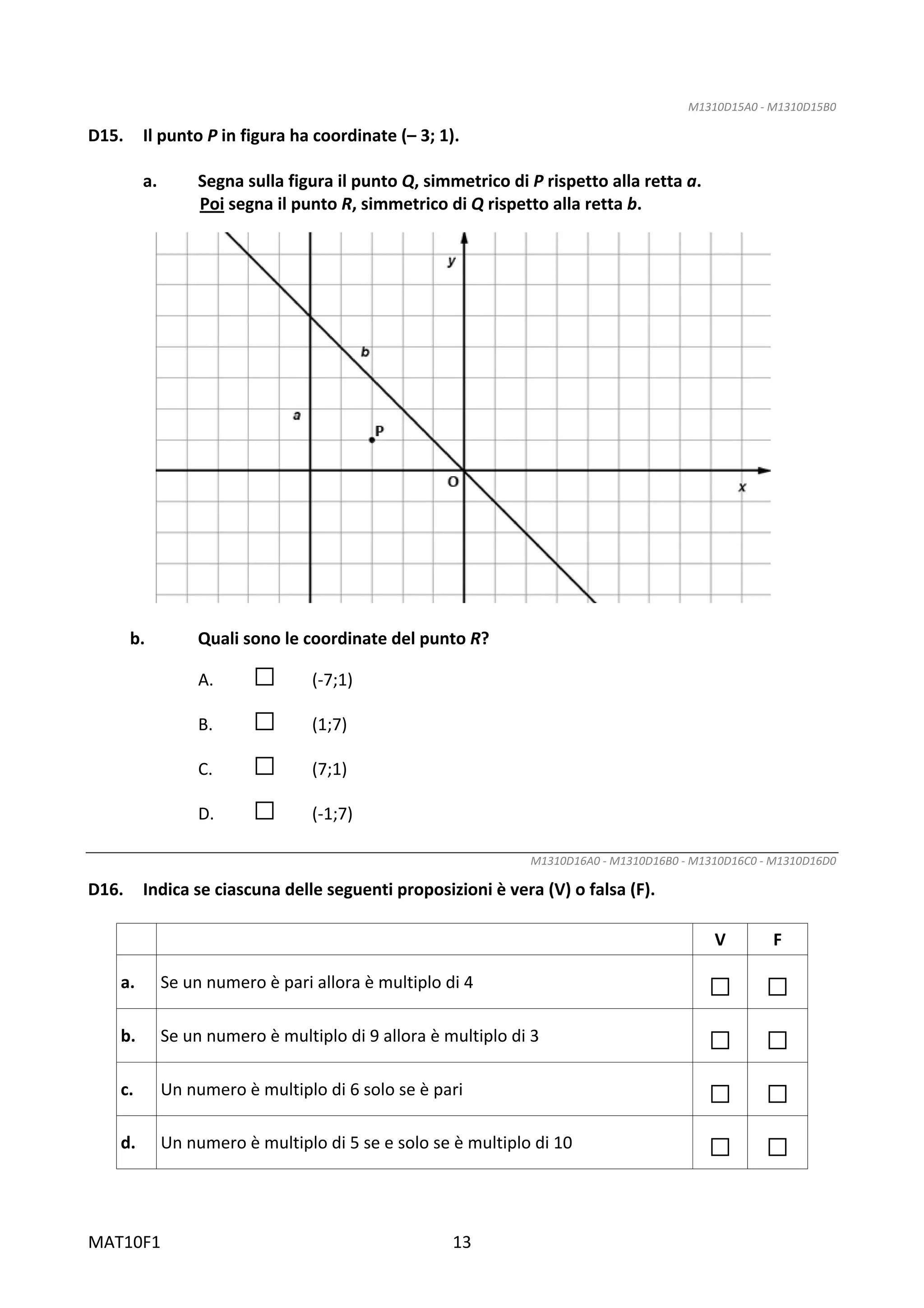 prove invalsi seconda elementare pdf matematica 2025