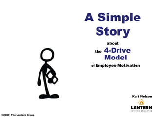 about
the 4-Drive
Model
of Employee Motivation
A Simple
Story
Kurt Nelson
©2009 The Lantern Group
 