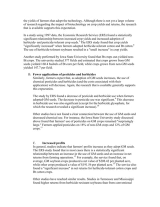 Impacts of genetically modified crops and seeds | PDF