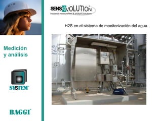 Medición 
y análisis 
H2S en el sistema de monitorización del agua  