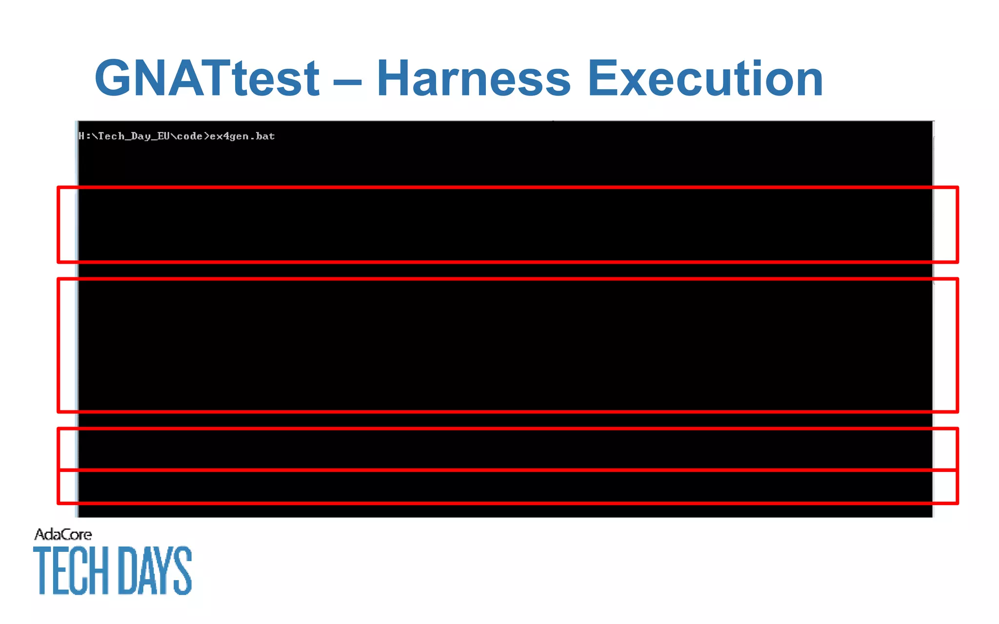 GNATtest – Harness Execution
 