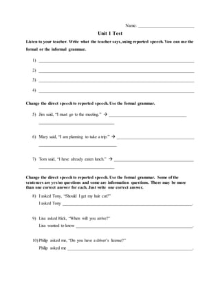 SSP 107 Unit 1 Test Revised | DOCX