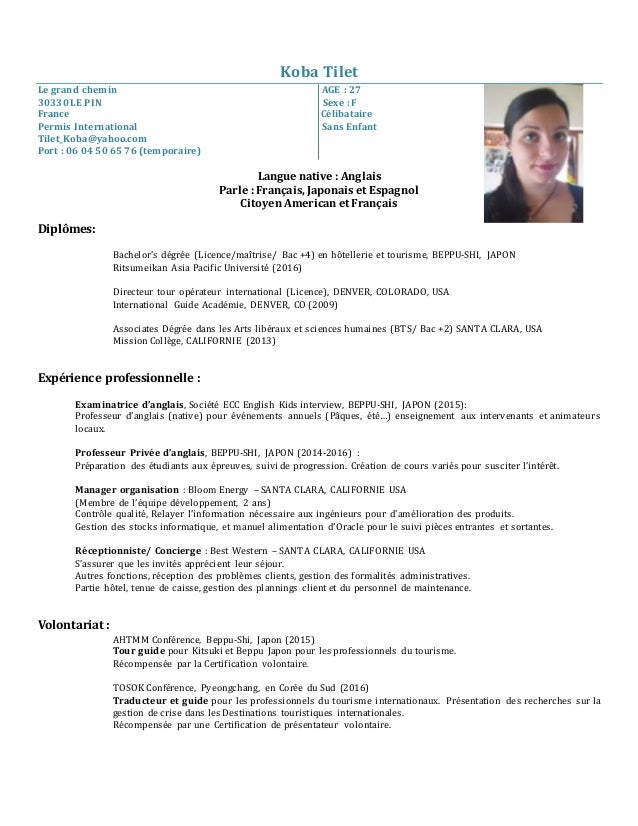 CV Koba Fr