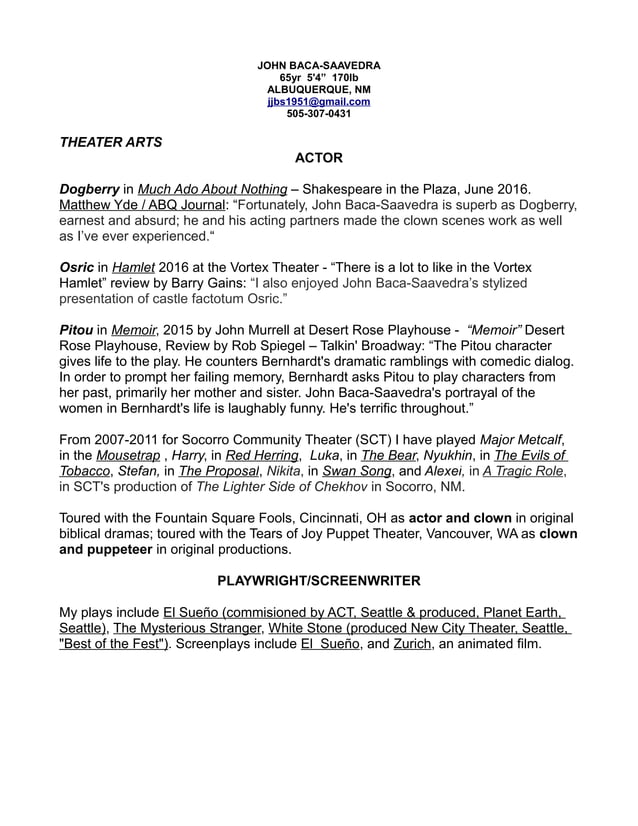 DRAMA RESUME 2016 PDF - DRAMA RESUME 2016 1 638 