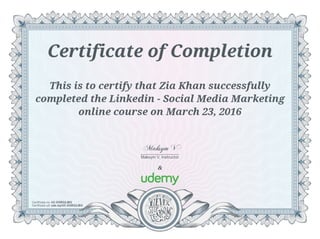 Linked-In Course
