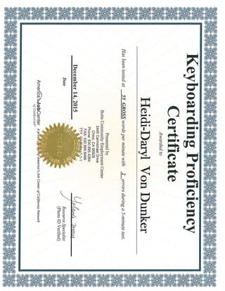 3 certifications