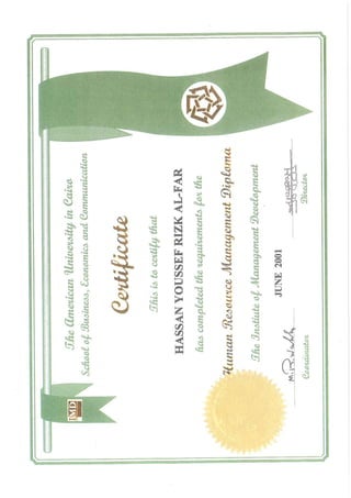 HR  Graduation Certificate