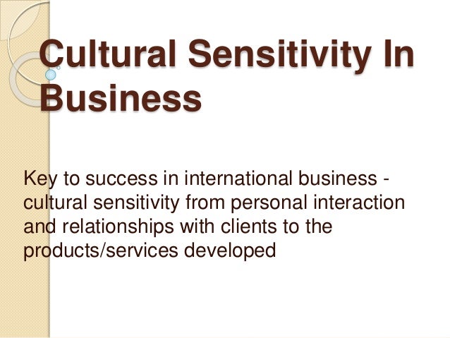 cultural sensitivity