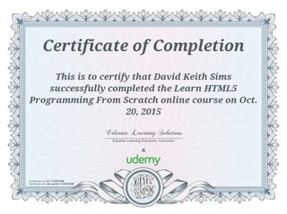HTML5 Programming from Scratch