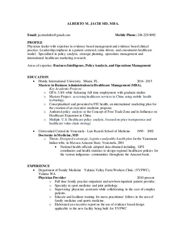 Objective for resume mba admission