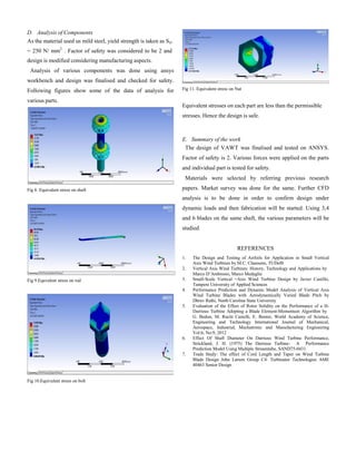 Project Report on 'Modulation of Vertical Axis Wind Turbine' | PDF