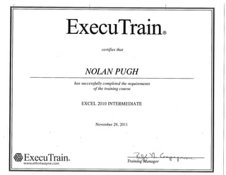 Excel executrain