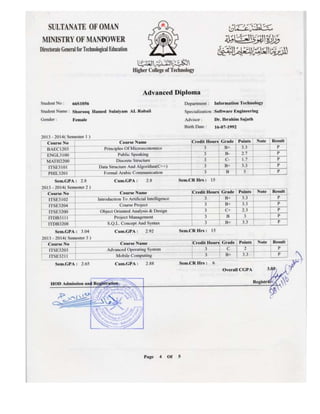 Transcript Uae Example transcript | DOCX