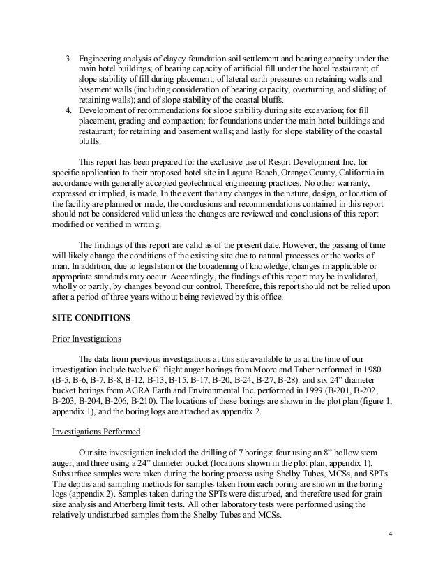 Cliffside Hotel Geotechnical Design CEE121