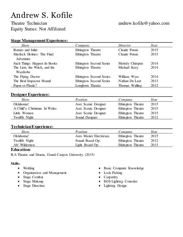 technical resume no references
