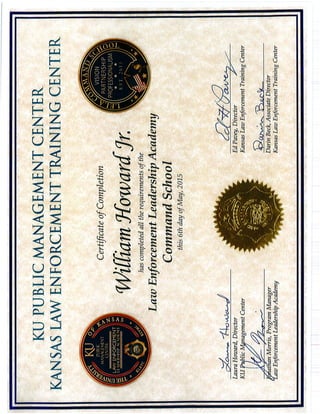 Certificate Law Enforcement Leadership Academy Command School