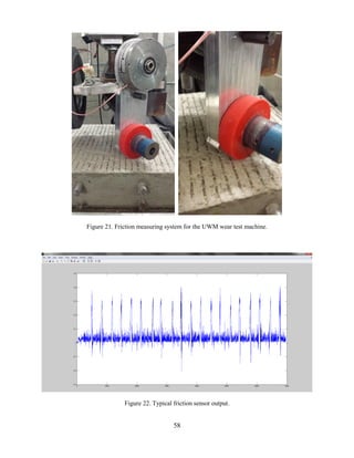 58
Figure 21. Friction measuring system for the UWM wear test machine.
Figure 22. Typical friction sensor output.
 