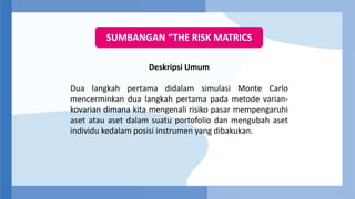 Metode Vari MATERI VALUE AT RISK (VAR) | PPTX