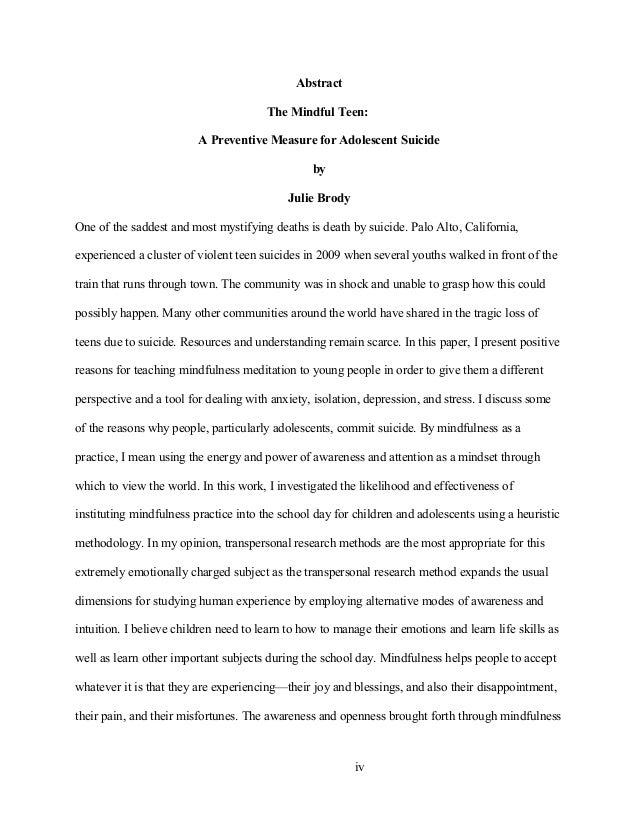teenage suicide essay
