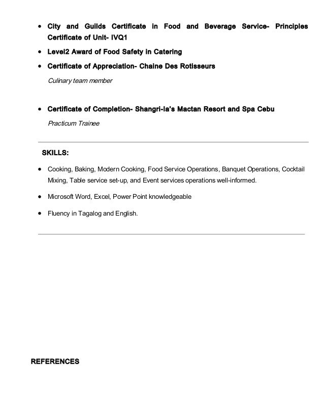 Sample Resume Food And Beverage Director Resume Lab Doc
