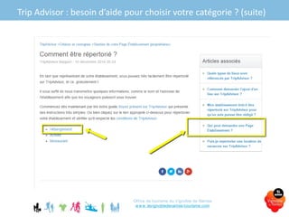 Trip Advisor : besoin d’aide pour choisir votre catégorie ? (suite)
Office de tourisme du Vignoble de Nantes
www.levignobledenantes-tourisme.com
 