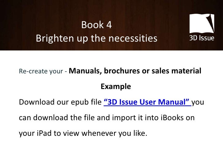 4 eBooks in .epub format for viewing in iBooks you can create today!