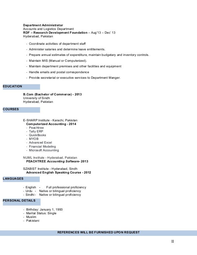 sample resume free download