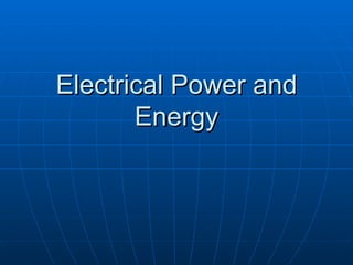 Electrical Power and Energy 