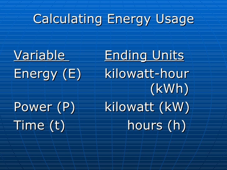 4 electrical power and energy