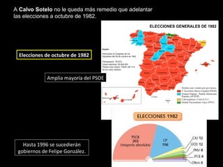 La Transición democrática, 1975-1982. El reinado de Juan Carlos I